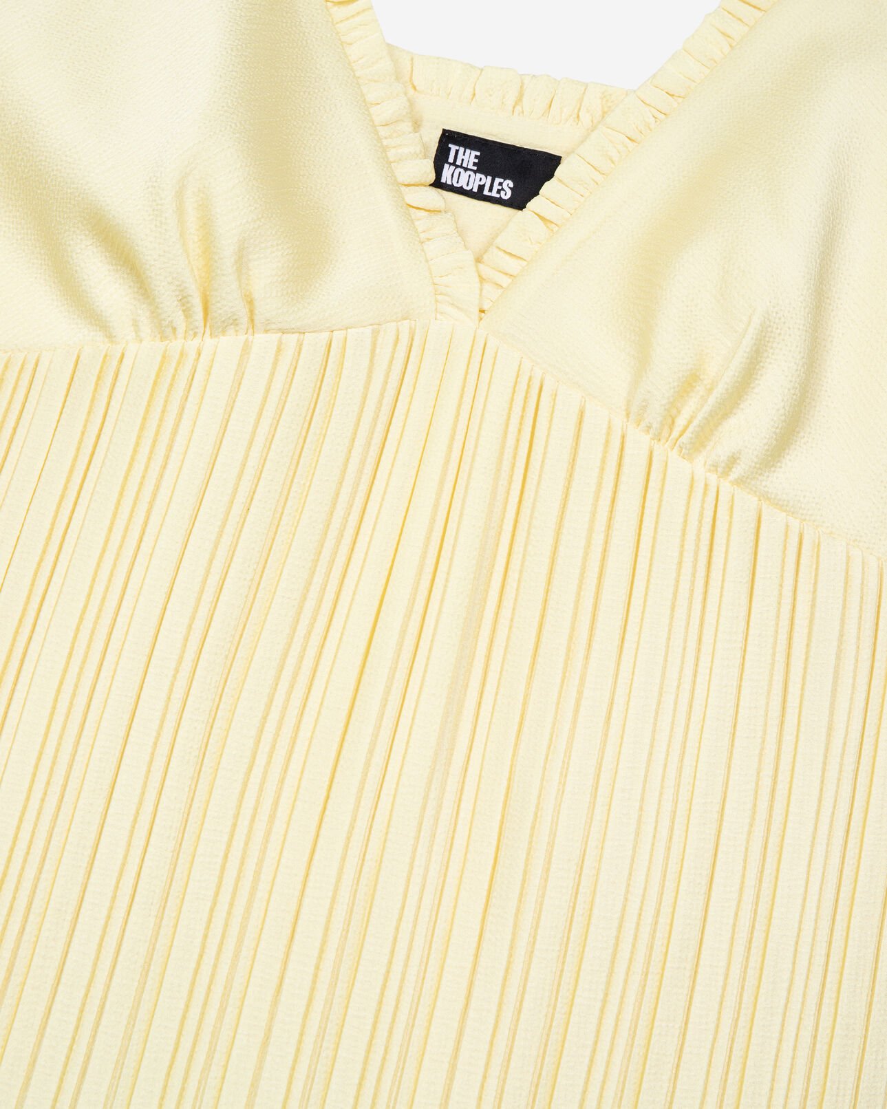 The Kooples FEMME YELLOW caraco plissé jaune