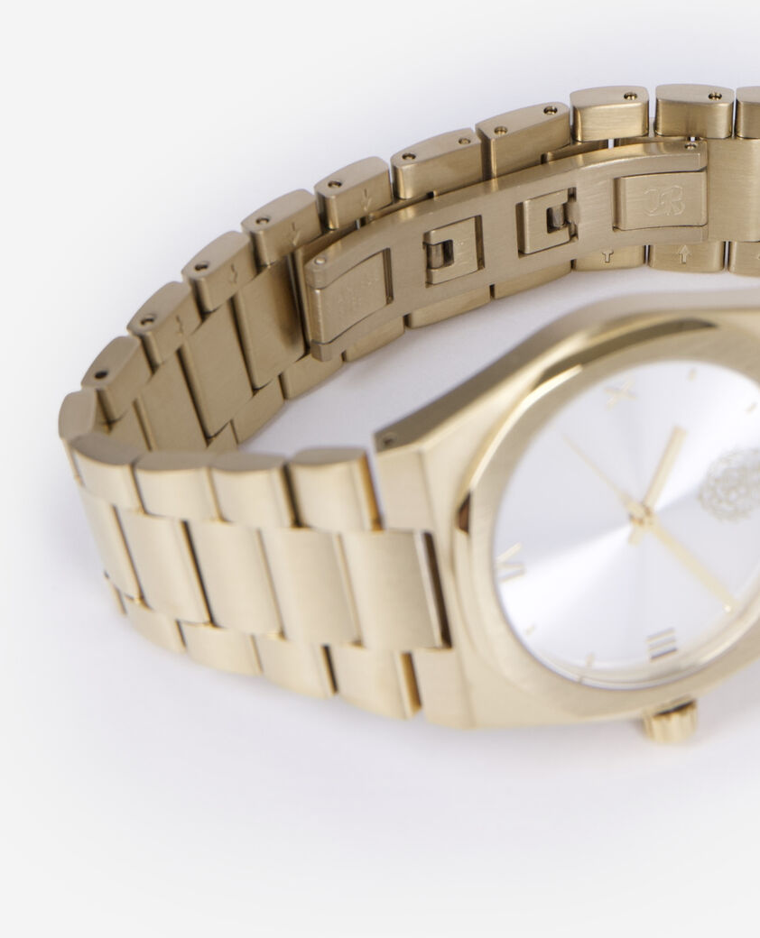 The Kooples UNISEX GOLD uhr mit goldenem wappen