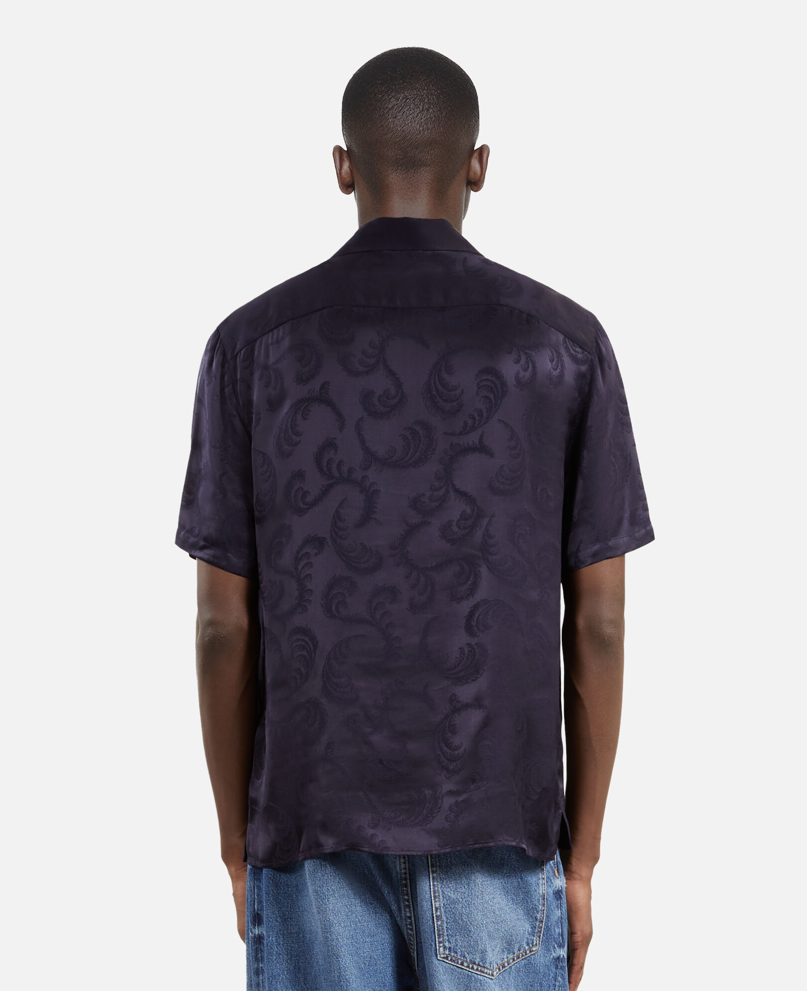 The Kooples MEN NAVY short-sleeved navy shirt