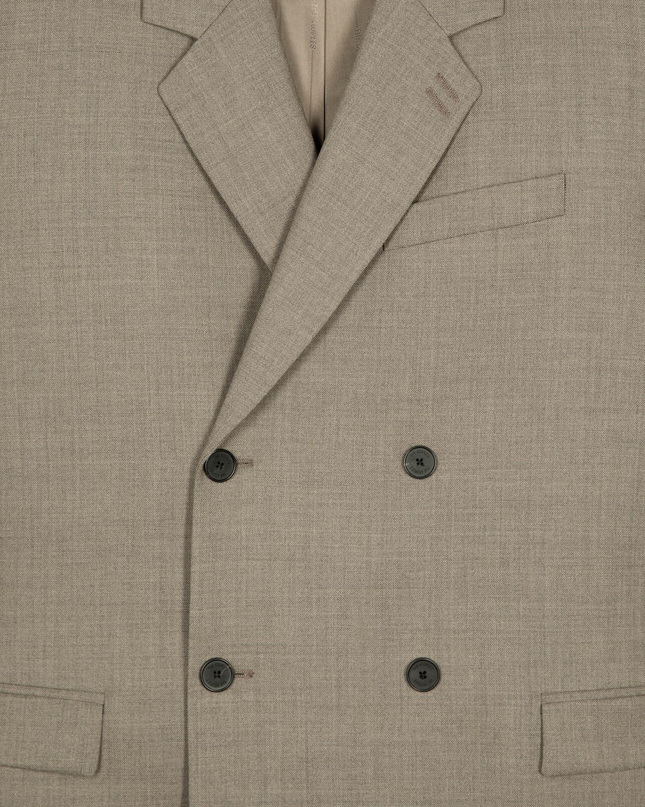 The Kooples HERREN BEIGE MELANGE beigefarbene anzugjacke aus wolle