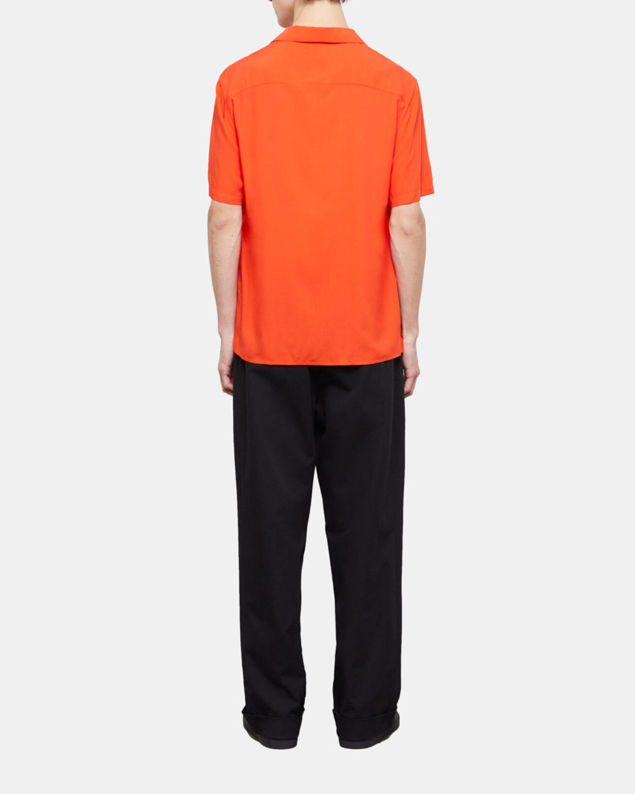 The Kooples HERREN ORANGE lässiges oranges hemd