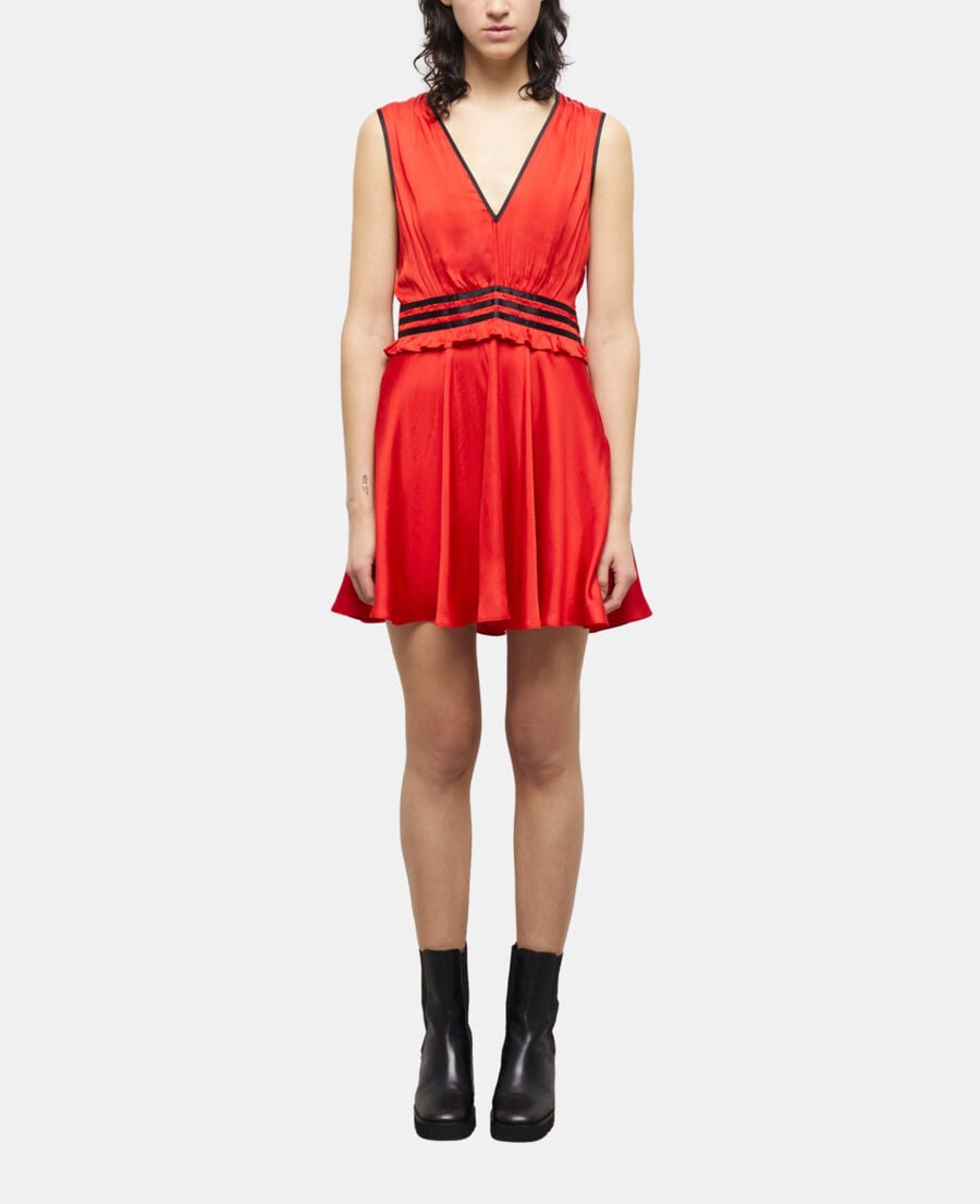 The Kooples FEMME RED robe courte rouge