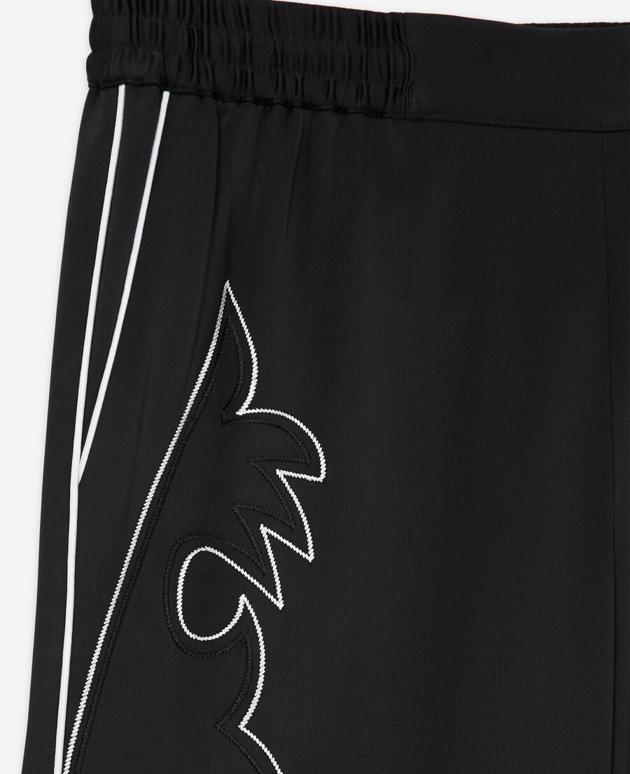 The Kooples MUJER BLACK pantalón negro bordado western