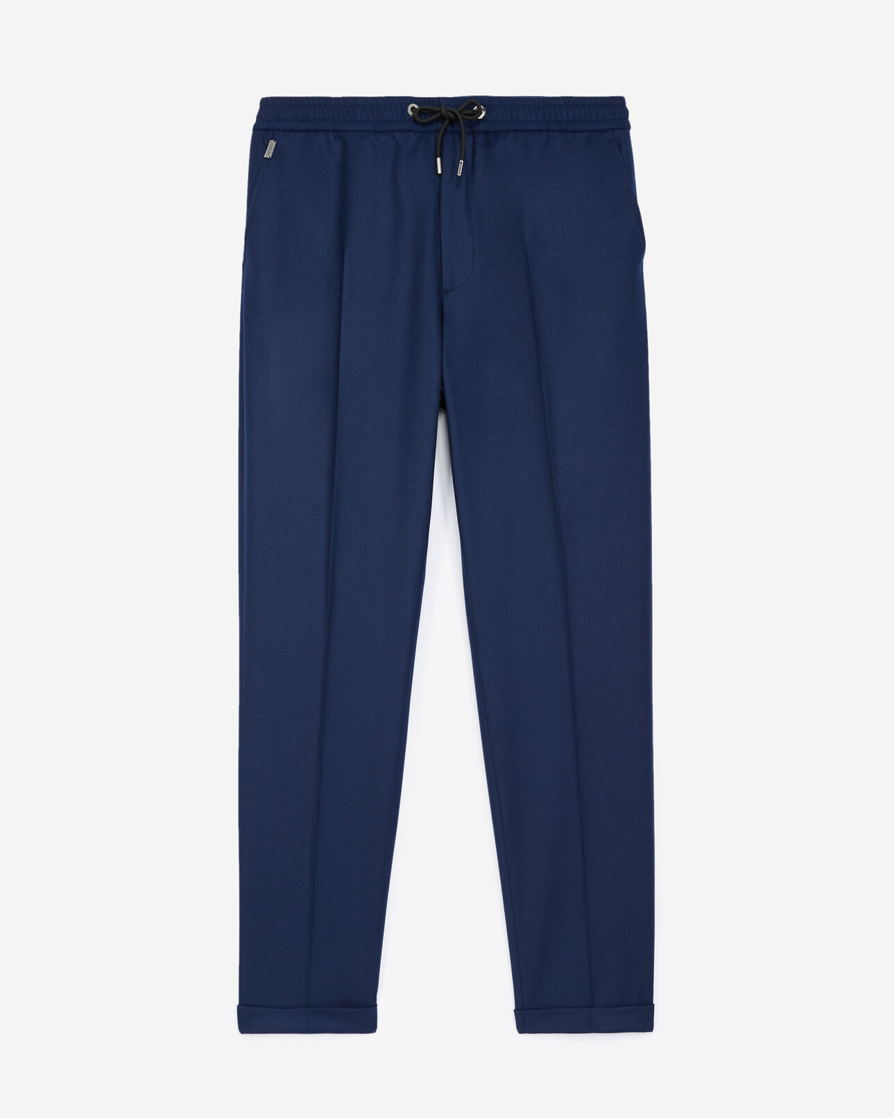 The Kooples HOMME NAVY pantalon laine bleu à élastique