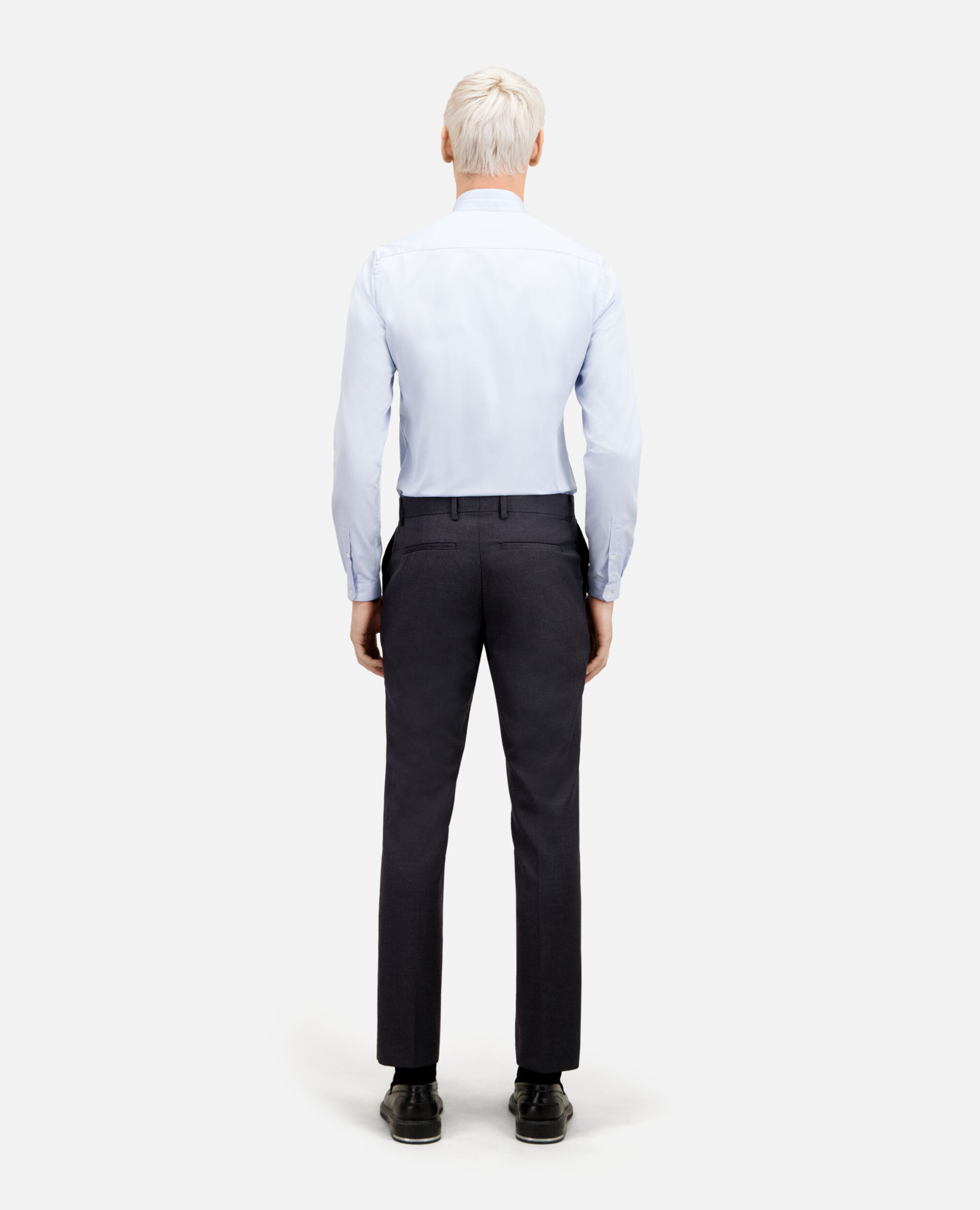 Gray wool suit pants, GREY, hi-res image number null