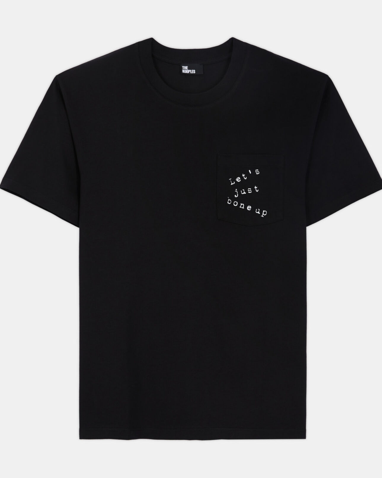 The Kooples MEN BLACK black screen print t-shirt