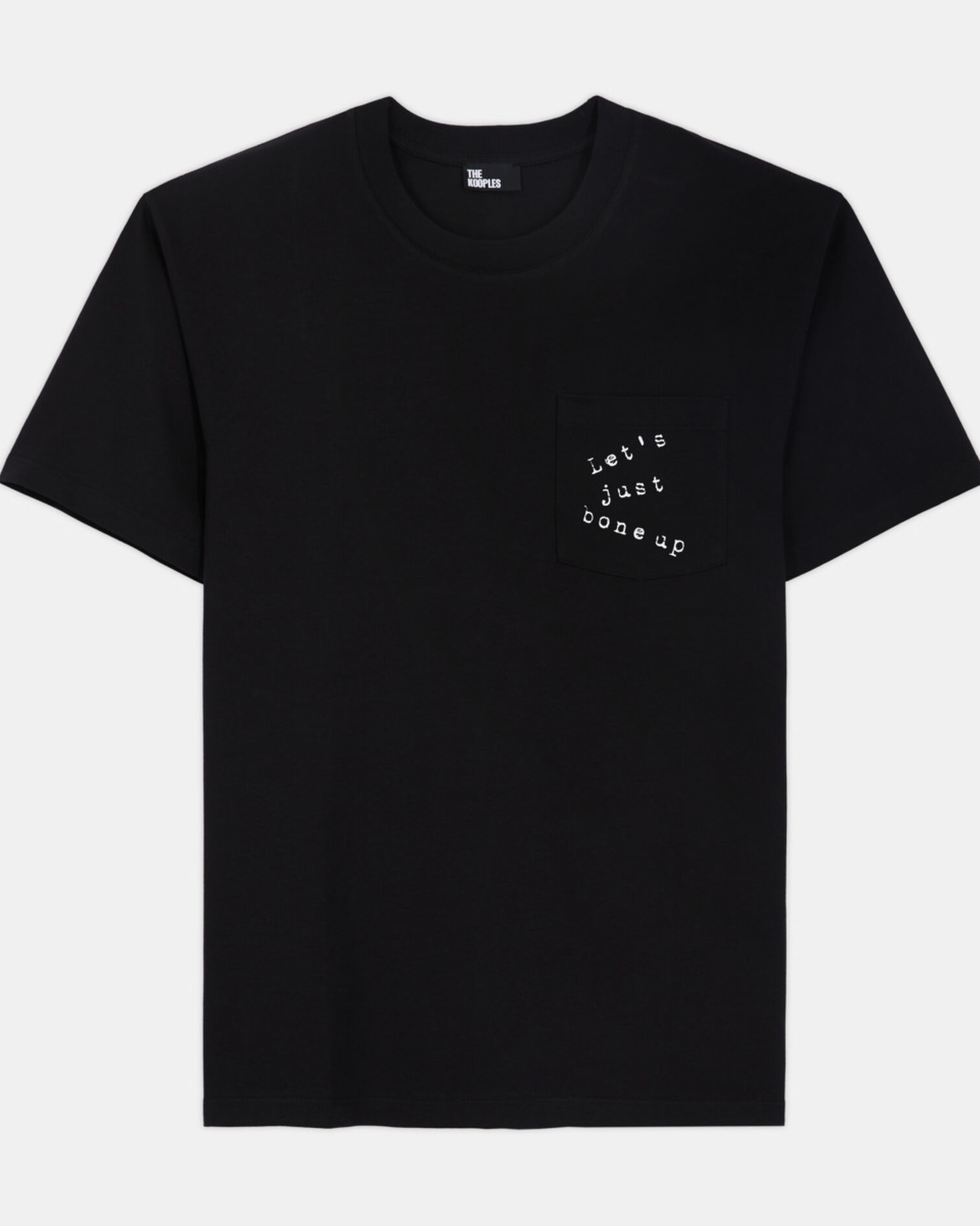 Black screen print T-shirt, BLACK, hi-res image number null
