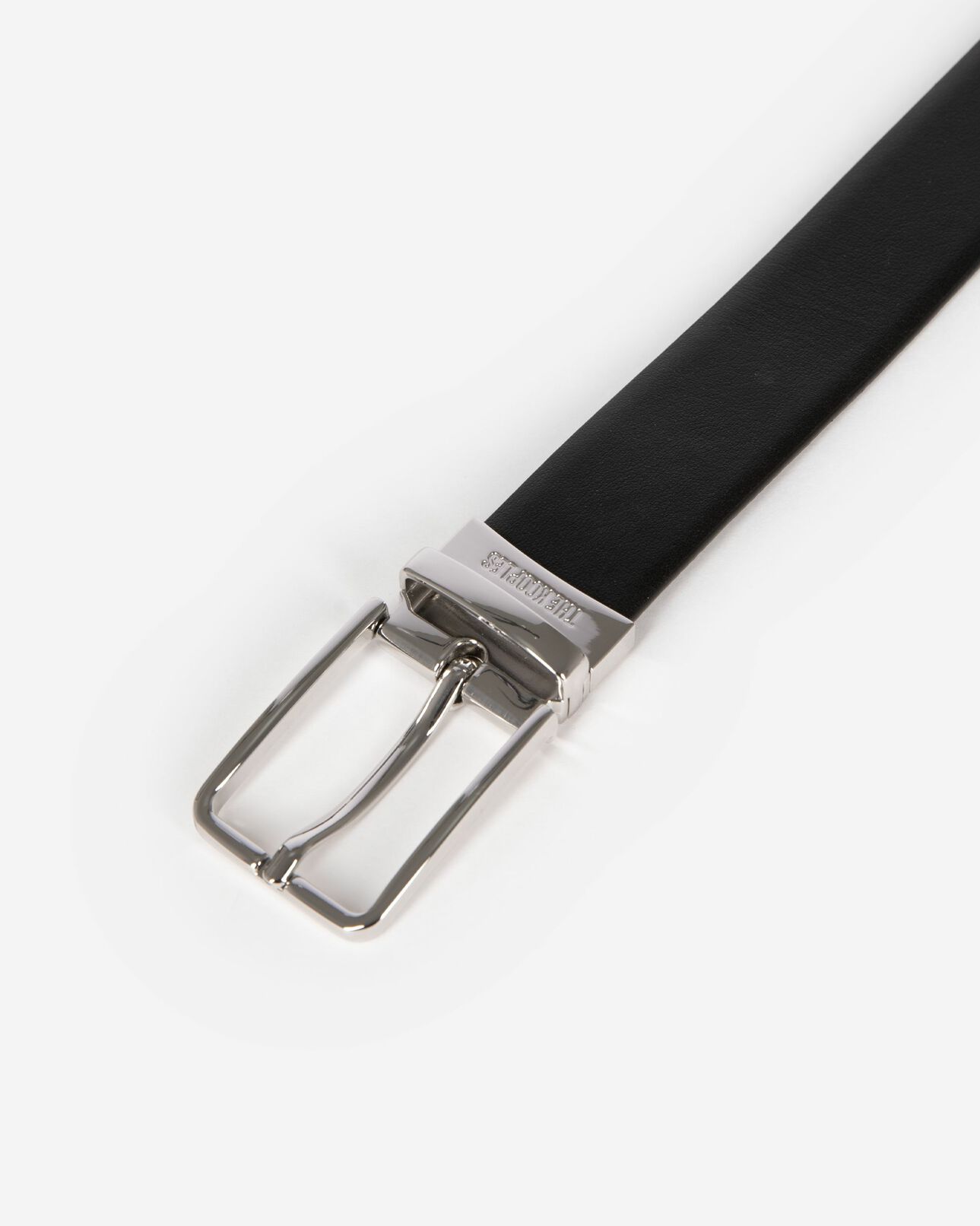 The Kooples HOMME BLACK ceinture réversible en cuir noir