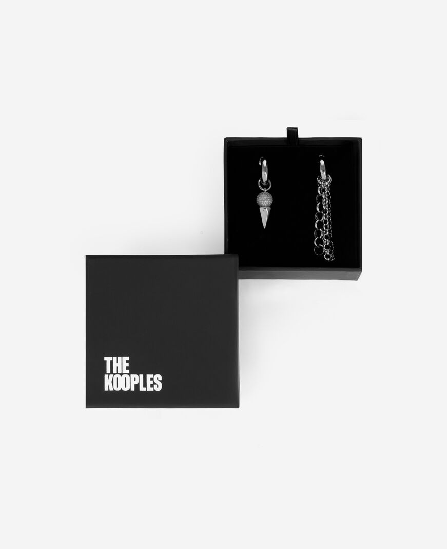 The Kooples FEMME SILVER boucles d'oreilles argentées
