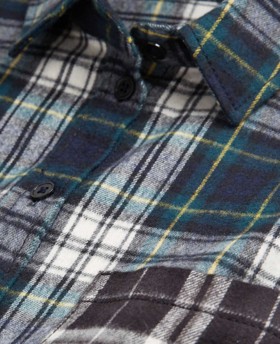 overshirt with check motif
