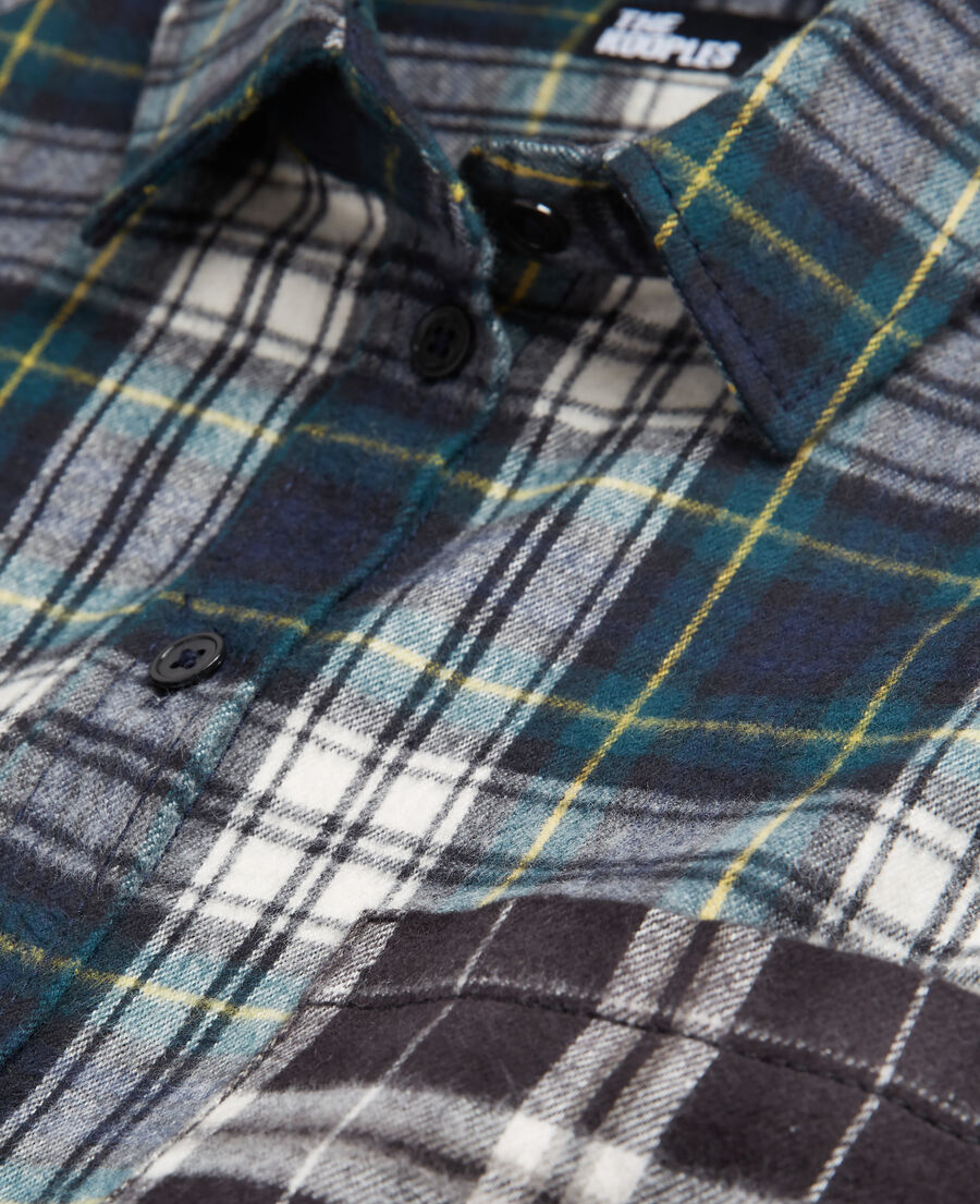 overshirt with check motif