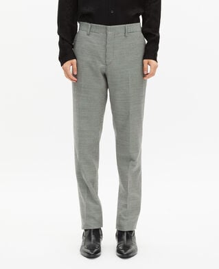 The Kooples MEN BLACK GREY black and white houndstooth tailored suit pants