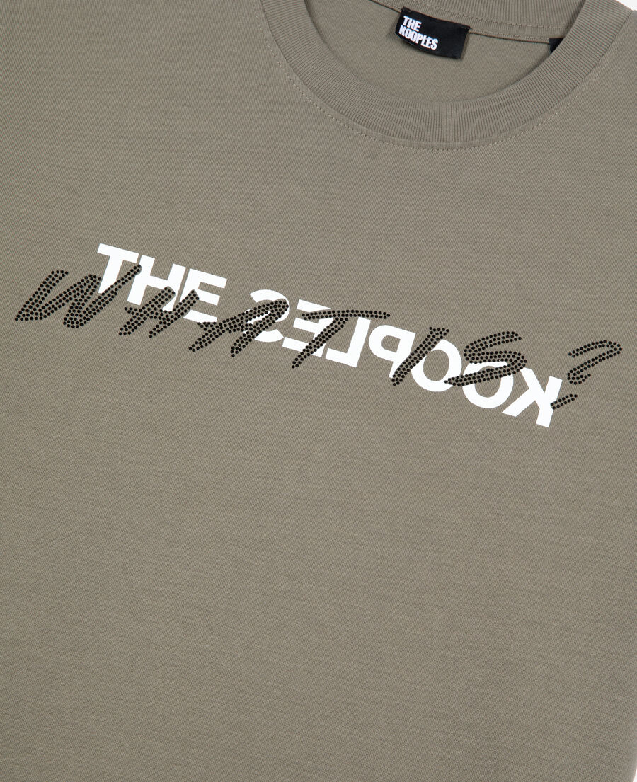 The Kooples WOMEN OLIVE KAKI khaki what is t-shirt