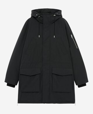 The Kooples MEN STONE grey water-repellent parka