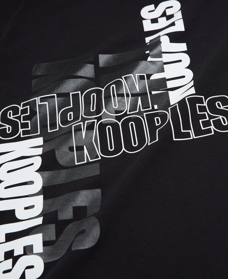 camiseta logotipo the kooples negra para hombre