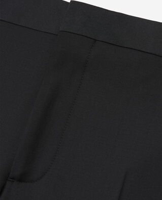 The Kooples H BLACK fitted black wool tuxedo pants