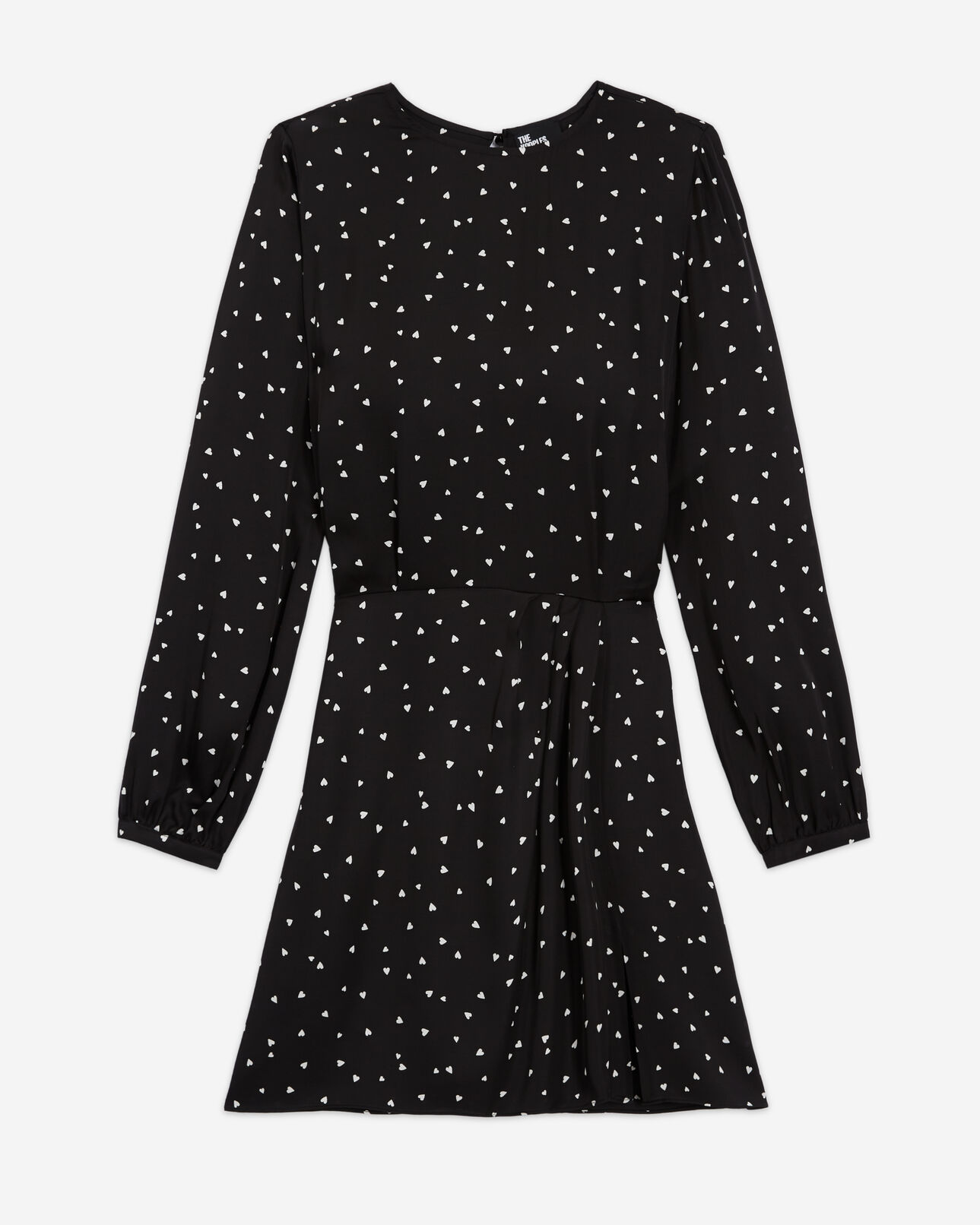 The Kooples WOMEN BLACK short dress with heart print
