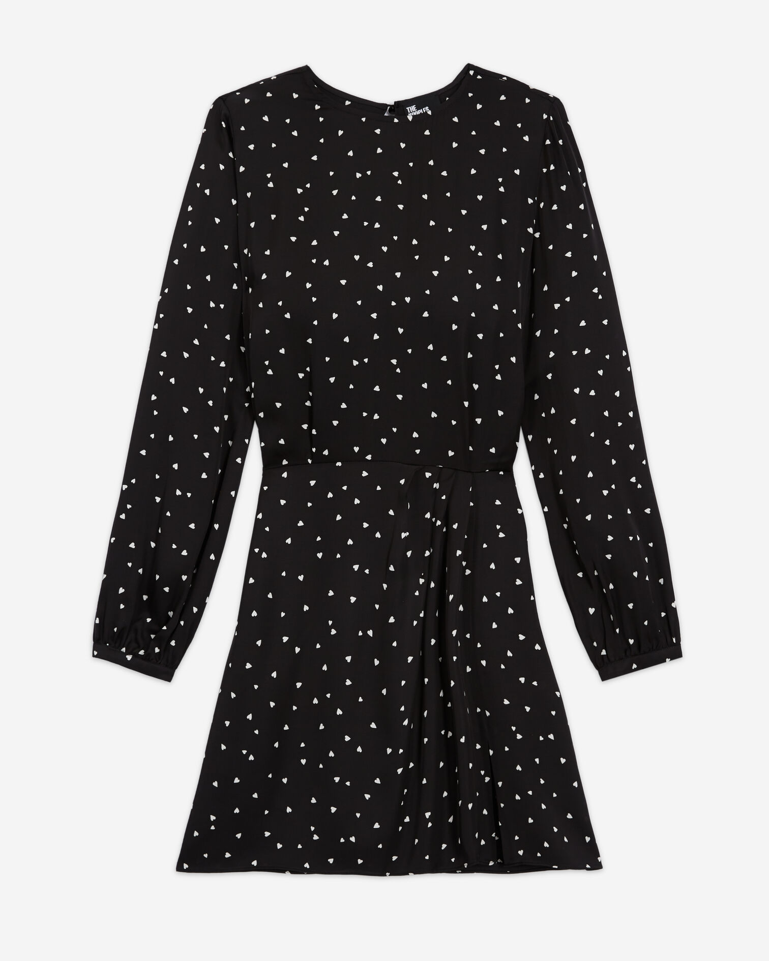 Short dress with heart print, BLACK, hi-res image number null