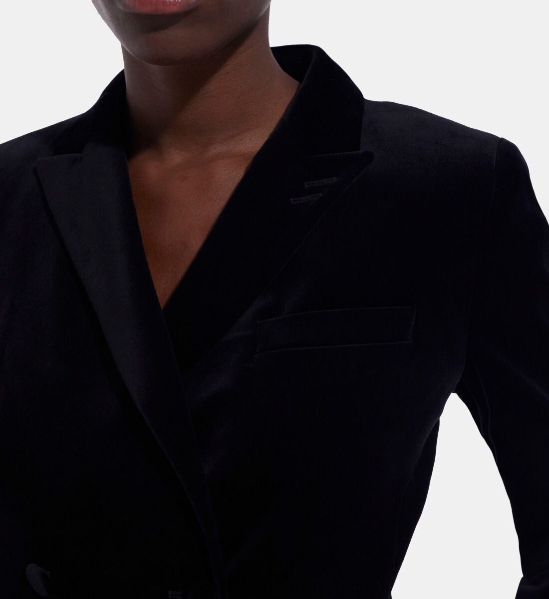 Black velvet suit jacket The Kooples