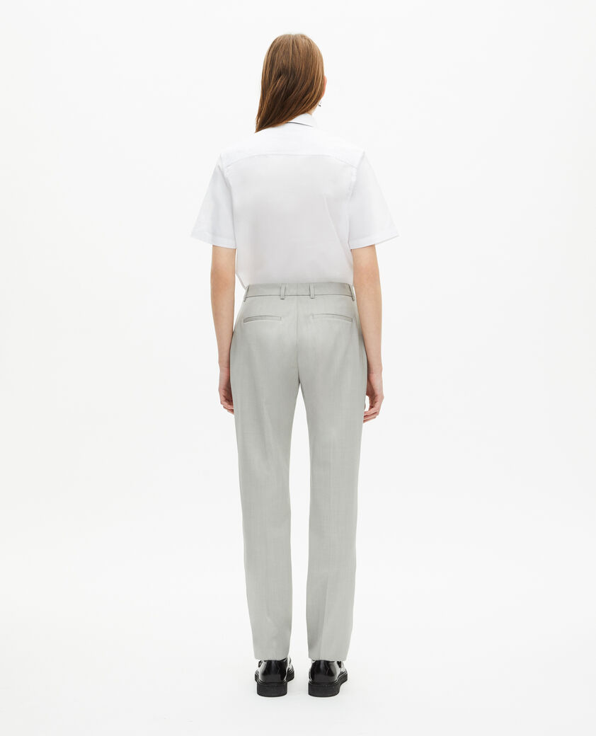 The Kooples WOMEN BEIGE grey tailored pants
