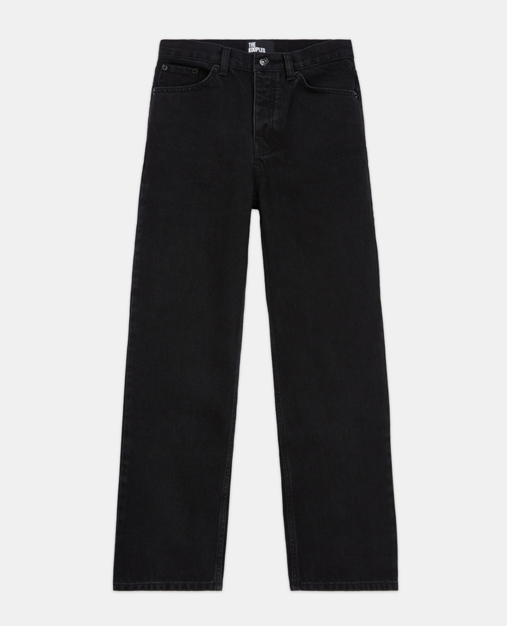 Jean droit noir, BLACK WASHED, hi-res image number null