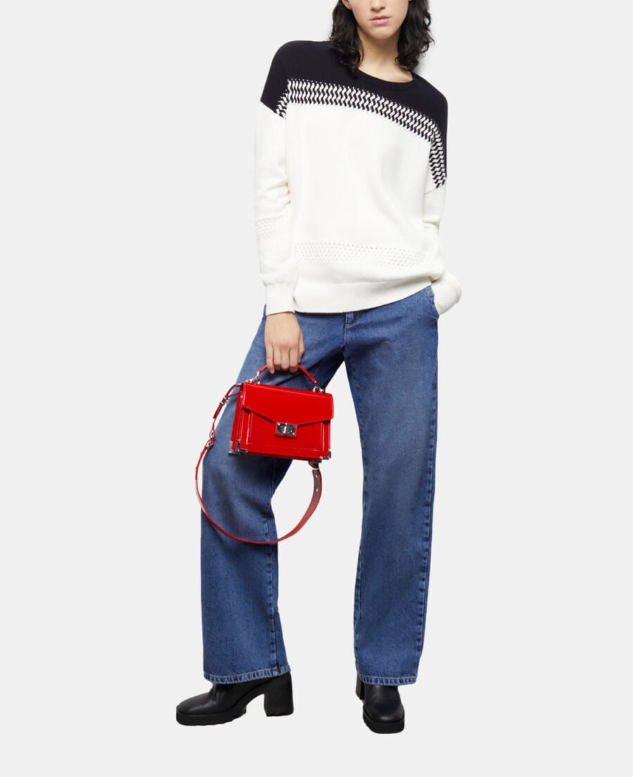 The Kooples FEMME RED sac emily small en cuir rouge