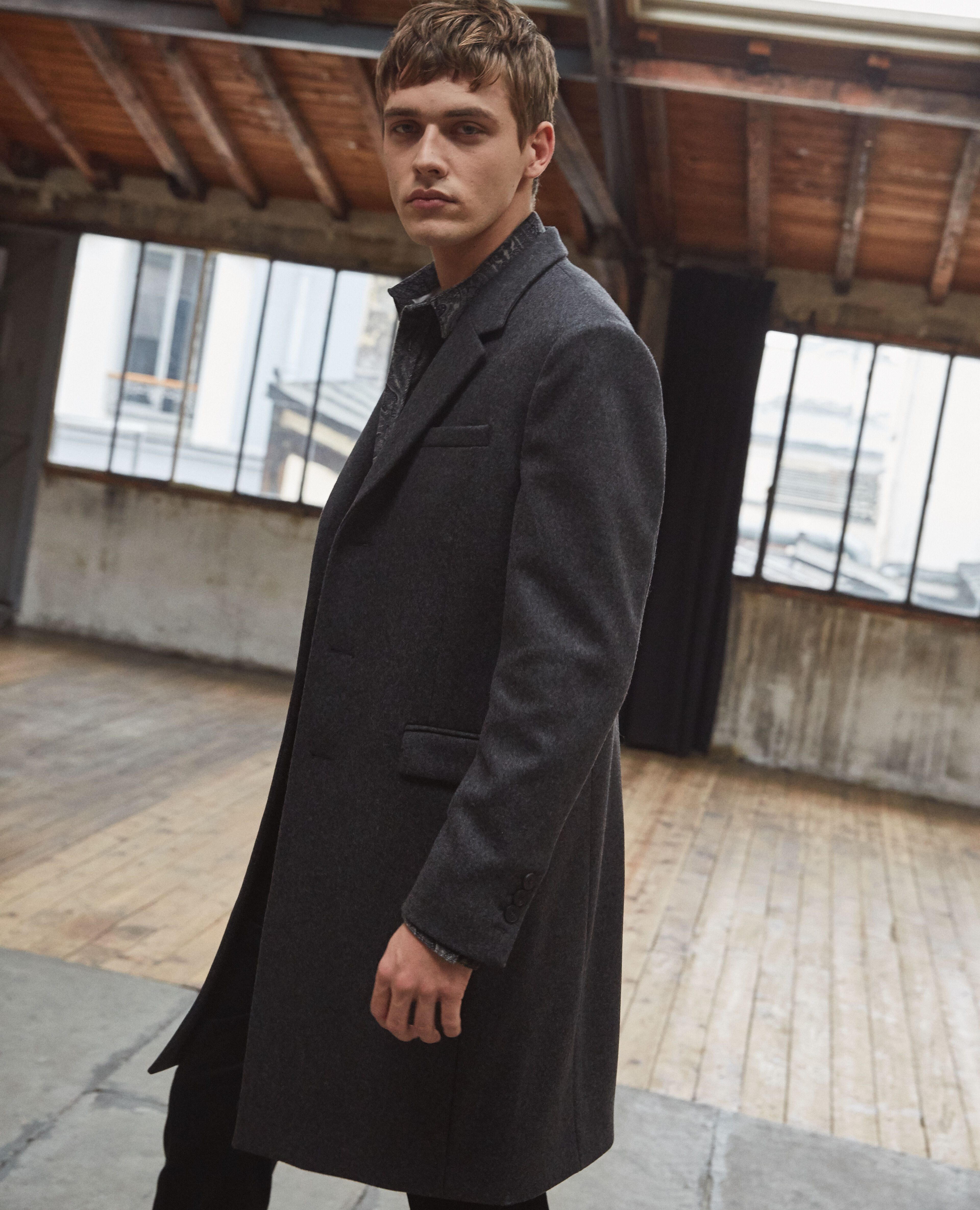 Wool twill topcoat new arrivals club monaco