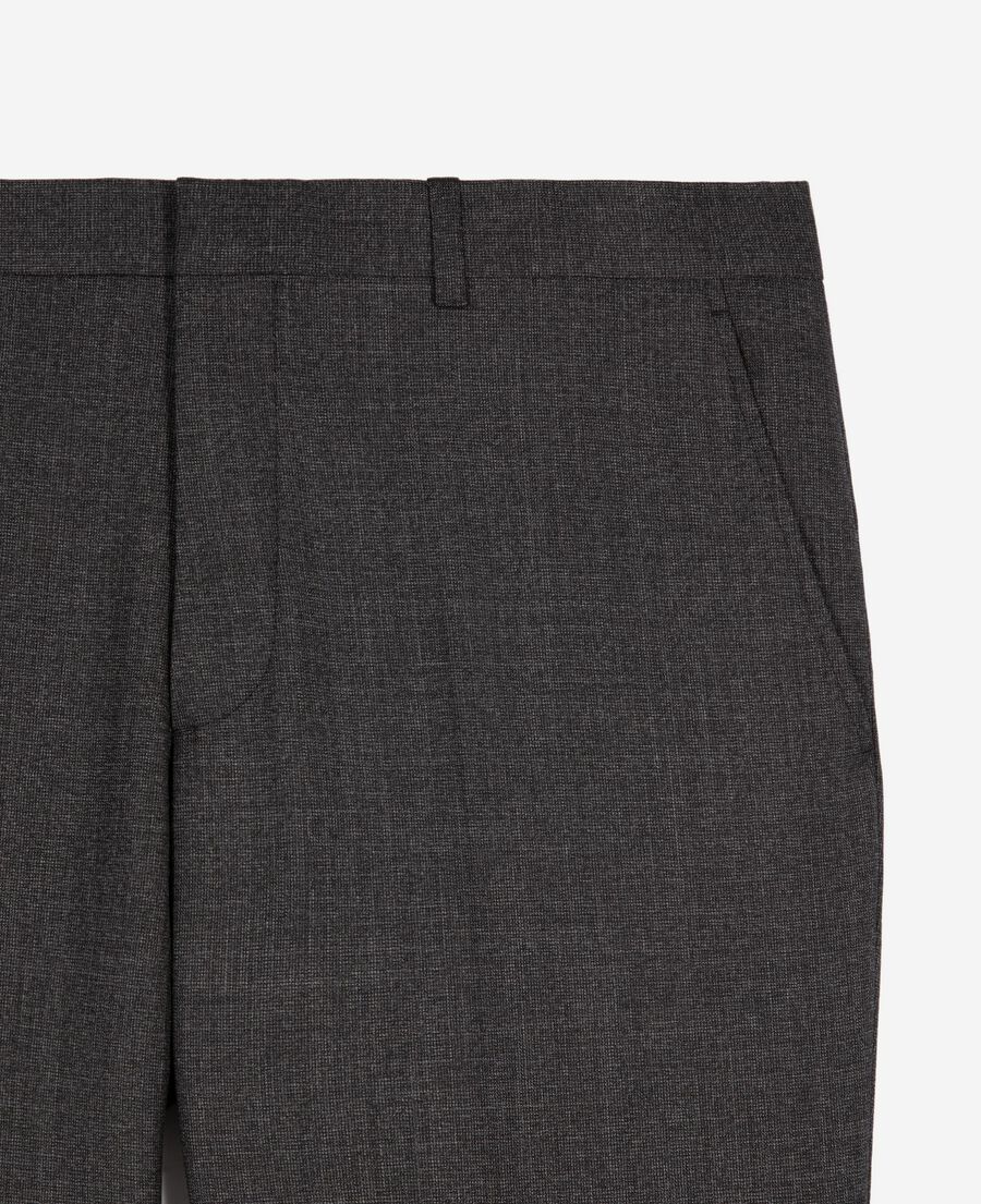 The Kooples HERREN GREY gerade geschnittene anzughose aus wolle in grau