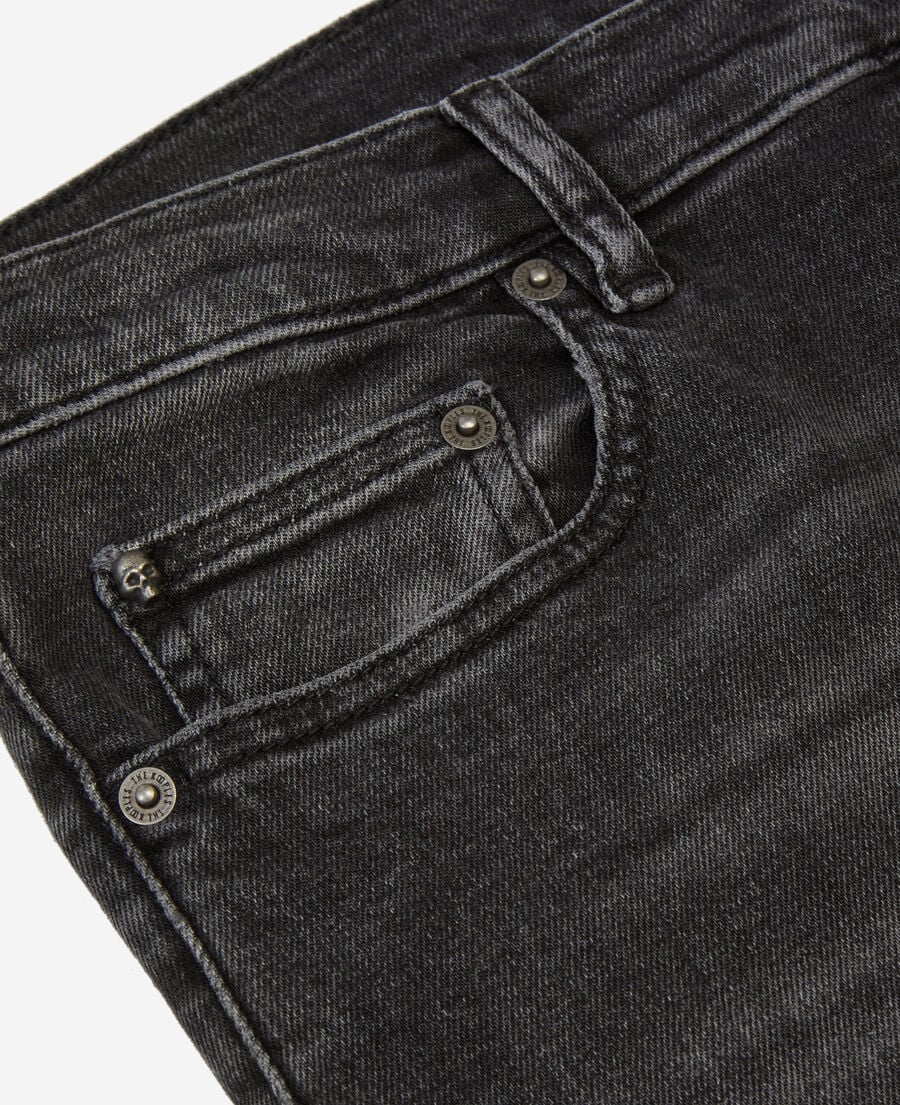 The Kooples HERREN DARK GREY graue slim-fit jeans