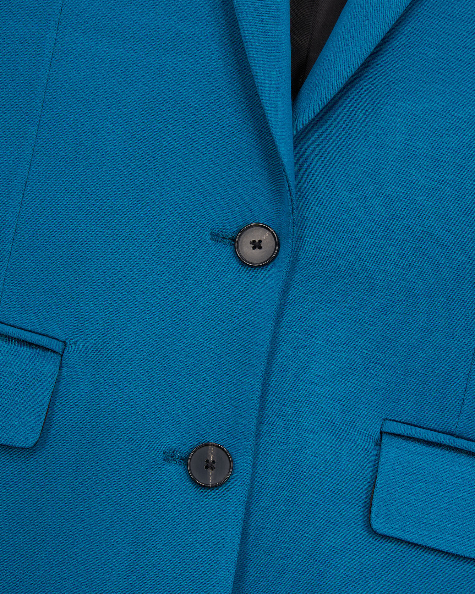 Blue satin suit blazer, DEEP BLUE, hi-res image number null
