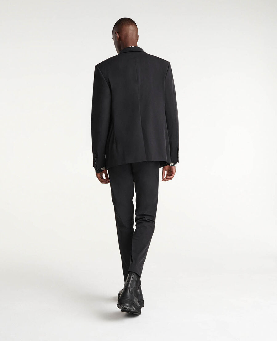Technical black suit jacket with buttons The Kooples UK