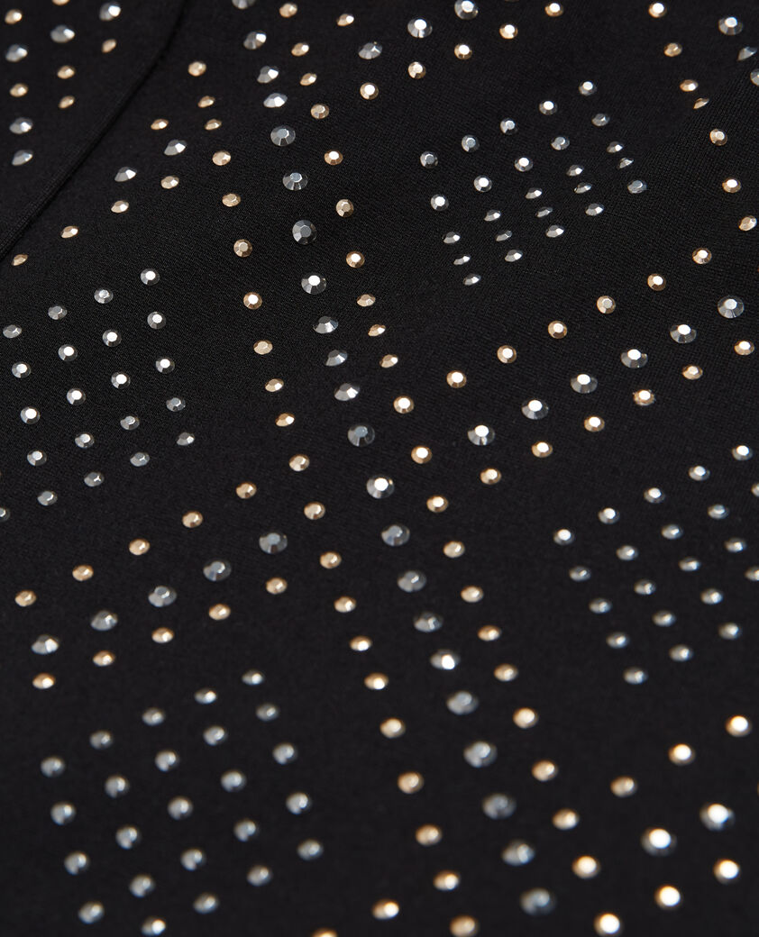 The Kooples FEMME BLACK pantalon à strass noir