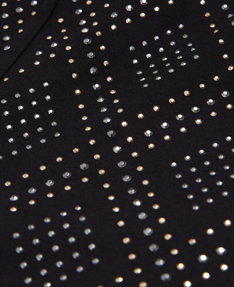 The Kooples FEMME BLACK pantalon à strass noir