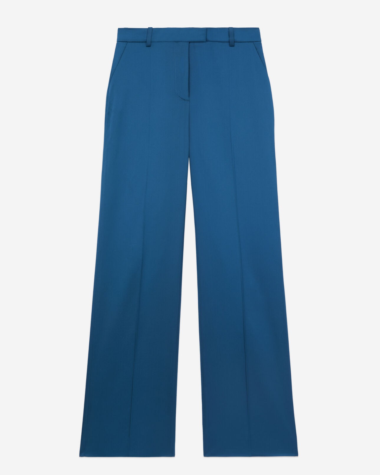 The Kooples MUJER DEEP BLUE pantalón traje azul satinado