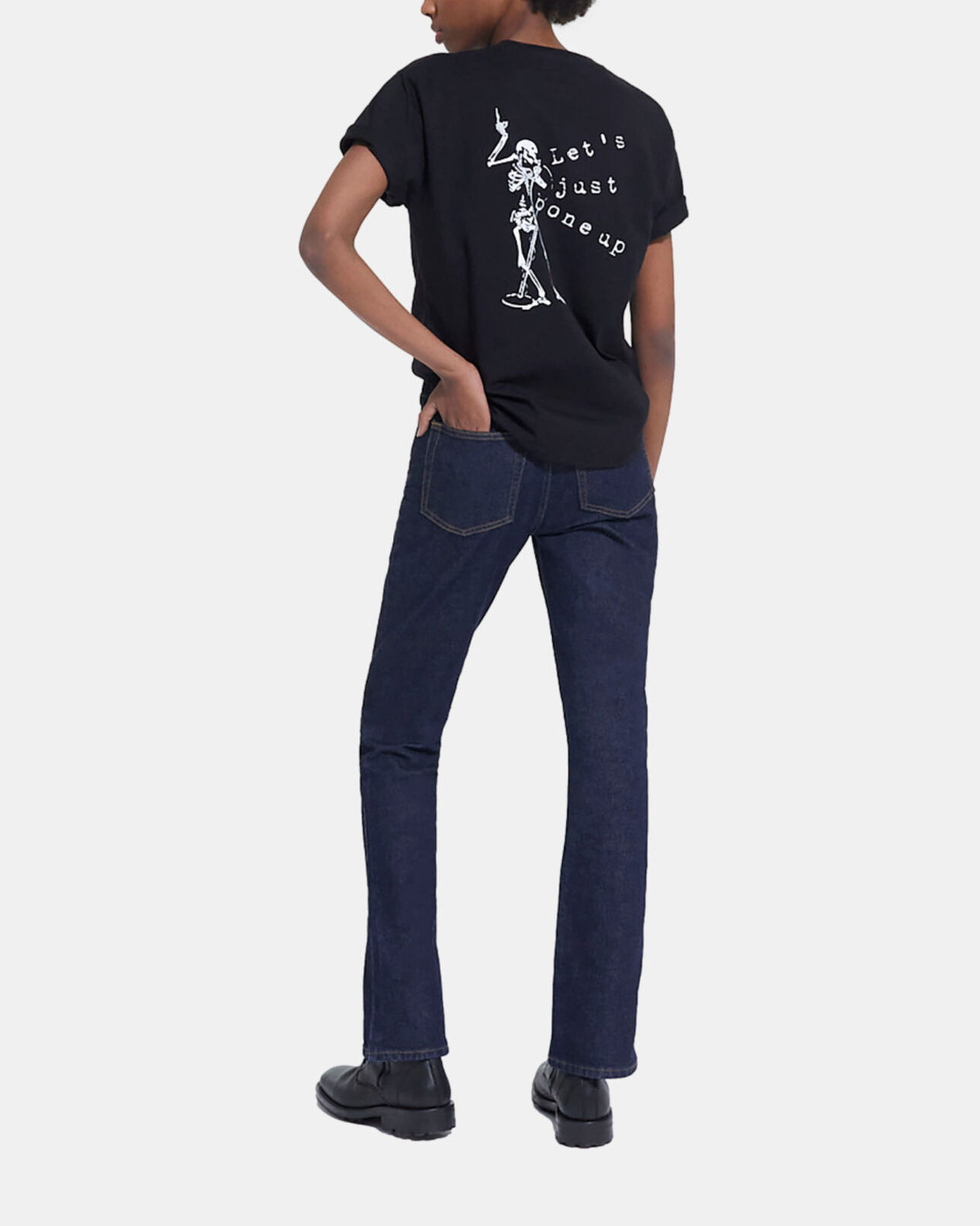 The Kooples FEMME BLACK t-shirt sérigraphié noir