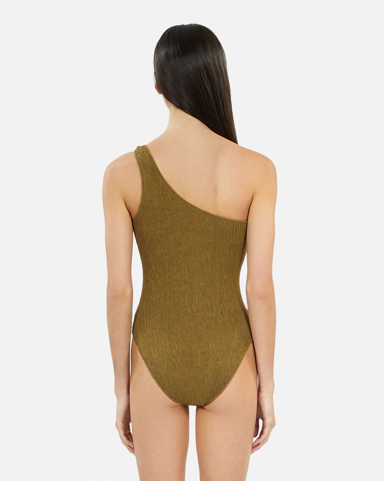 The Kooples FEMME KAKI maillot de bain the kooples x luz une pièce asymétrique kaki