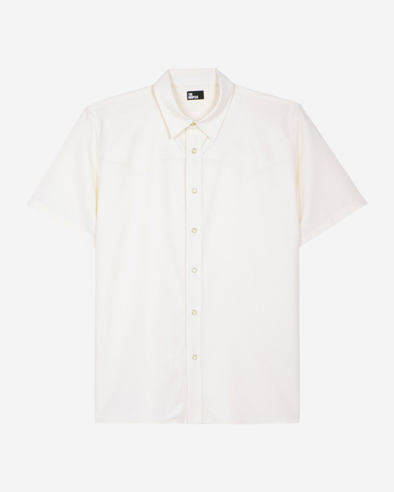 The Kooples HOMME ECRU chemise manches courtes blanche