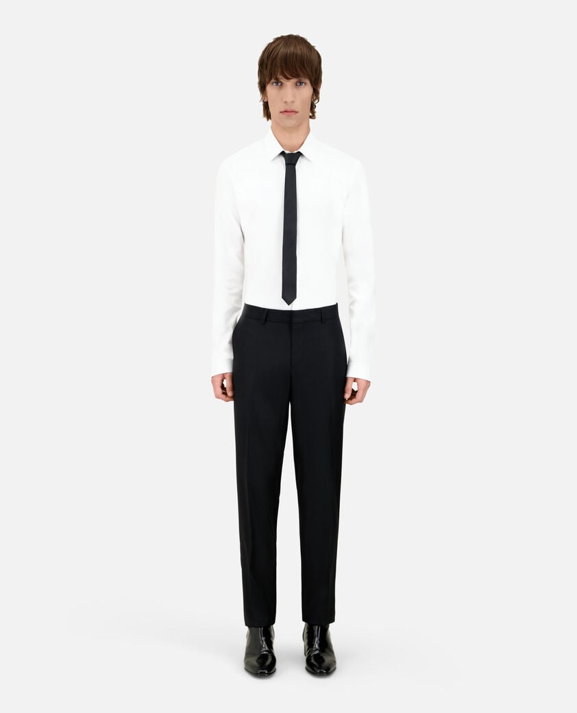 The Kooples HOMME BLACK pantalon de costume super 100's en laine noir
