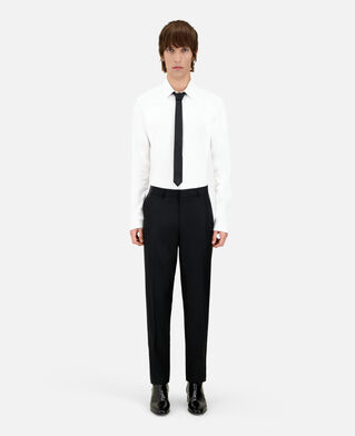 The Kooples HOMME BLACK pantalon de costume super 100's en laine noir