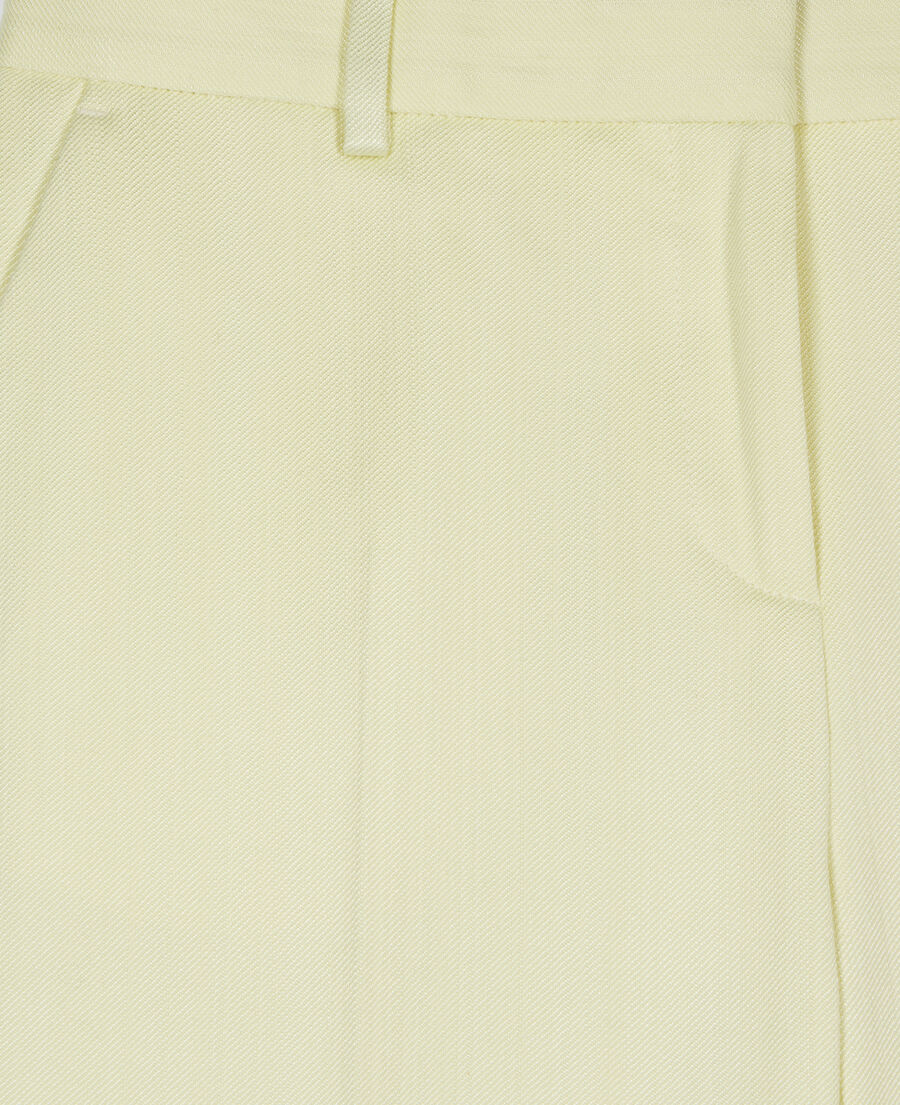 The Kooples FEMME BRIGHT YELLOW pantalon tailleur jaune clair