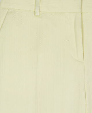 The Kooples FEMME BRIGHT YELLOW pantalon tailleur jaune clair