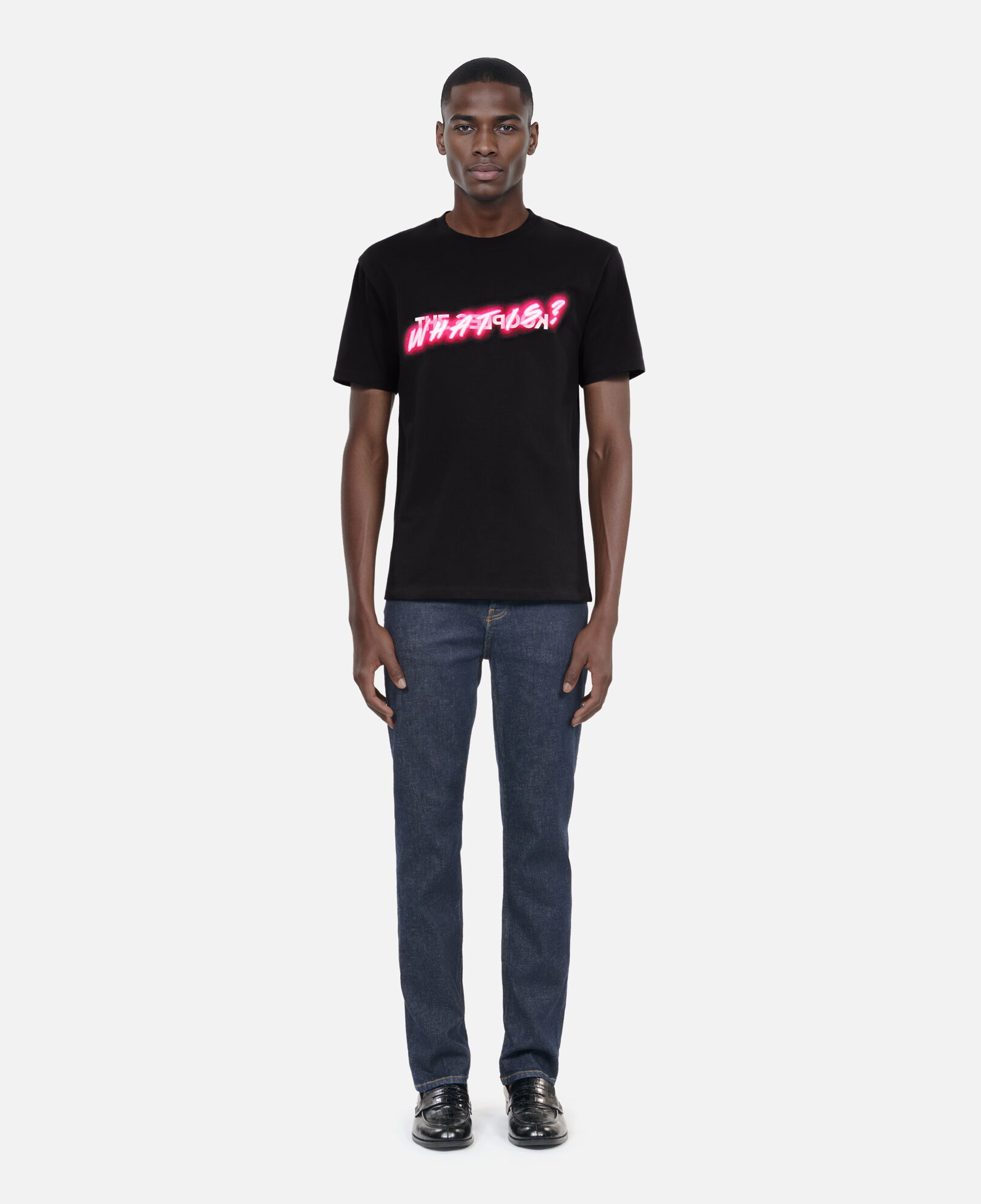 The Kooples MEN BLACK men's what is black t-shirt