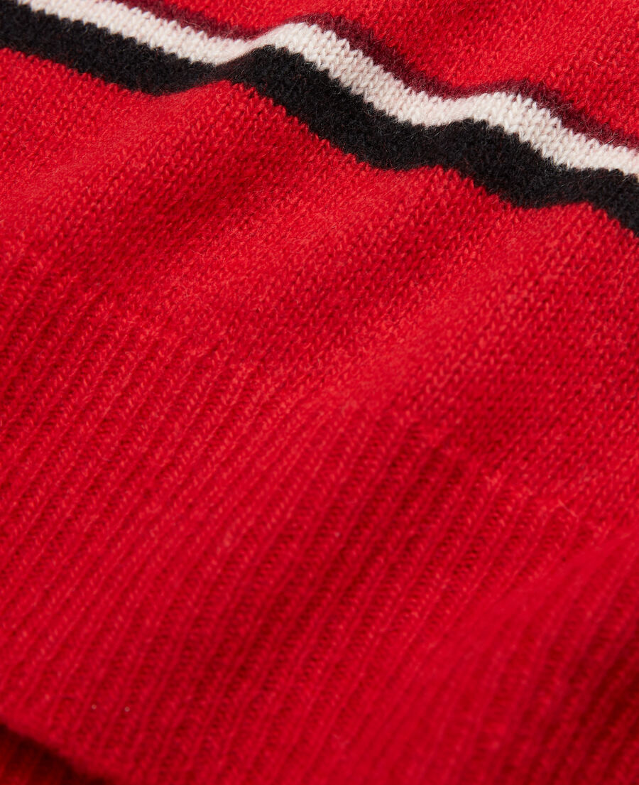 pullover aus kaschmir in rot