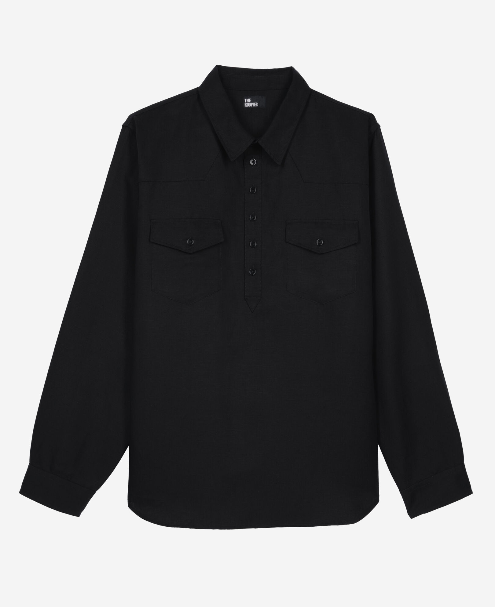 The Kooples HOMME BLACK chemise style polo noire