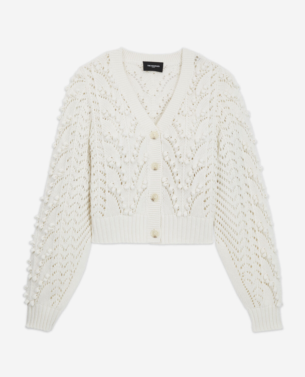 Open knit cardigan
