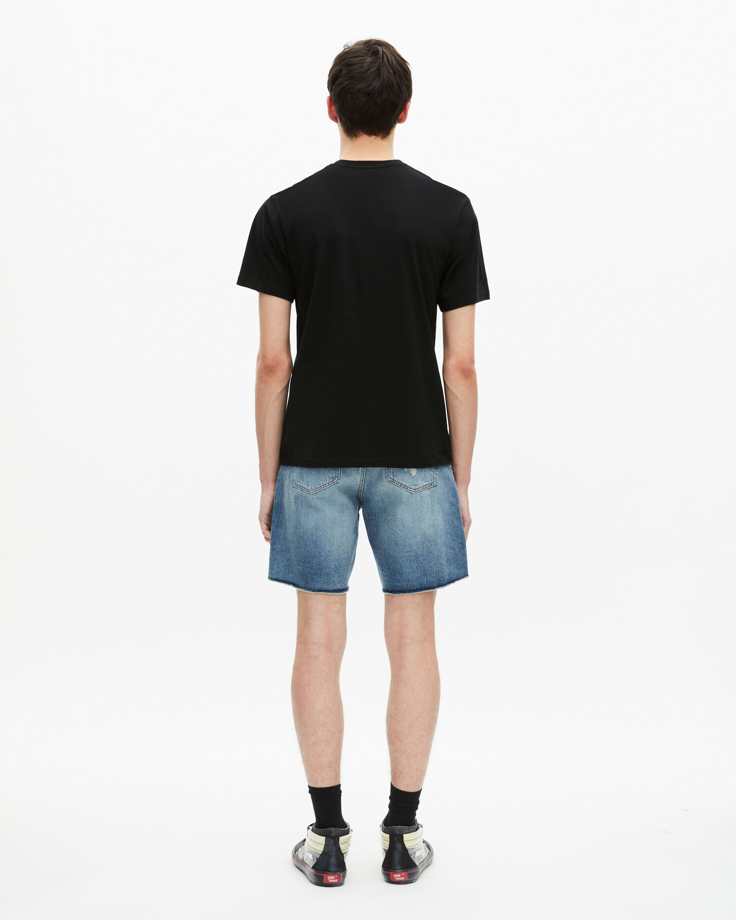Black logo T-shirt, BLACK, hi-res image number null