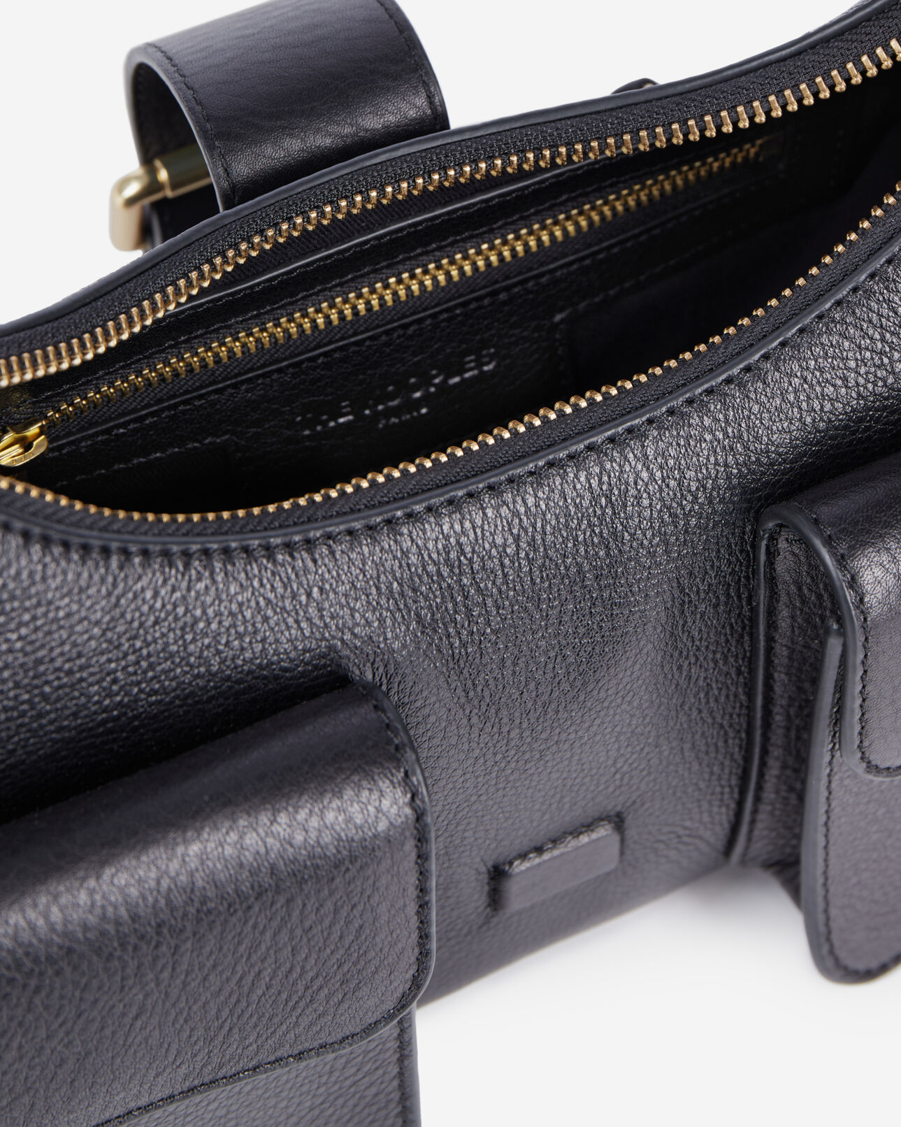 The Kooples WOMEN BLACK black leather amelia xl bag