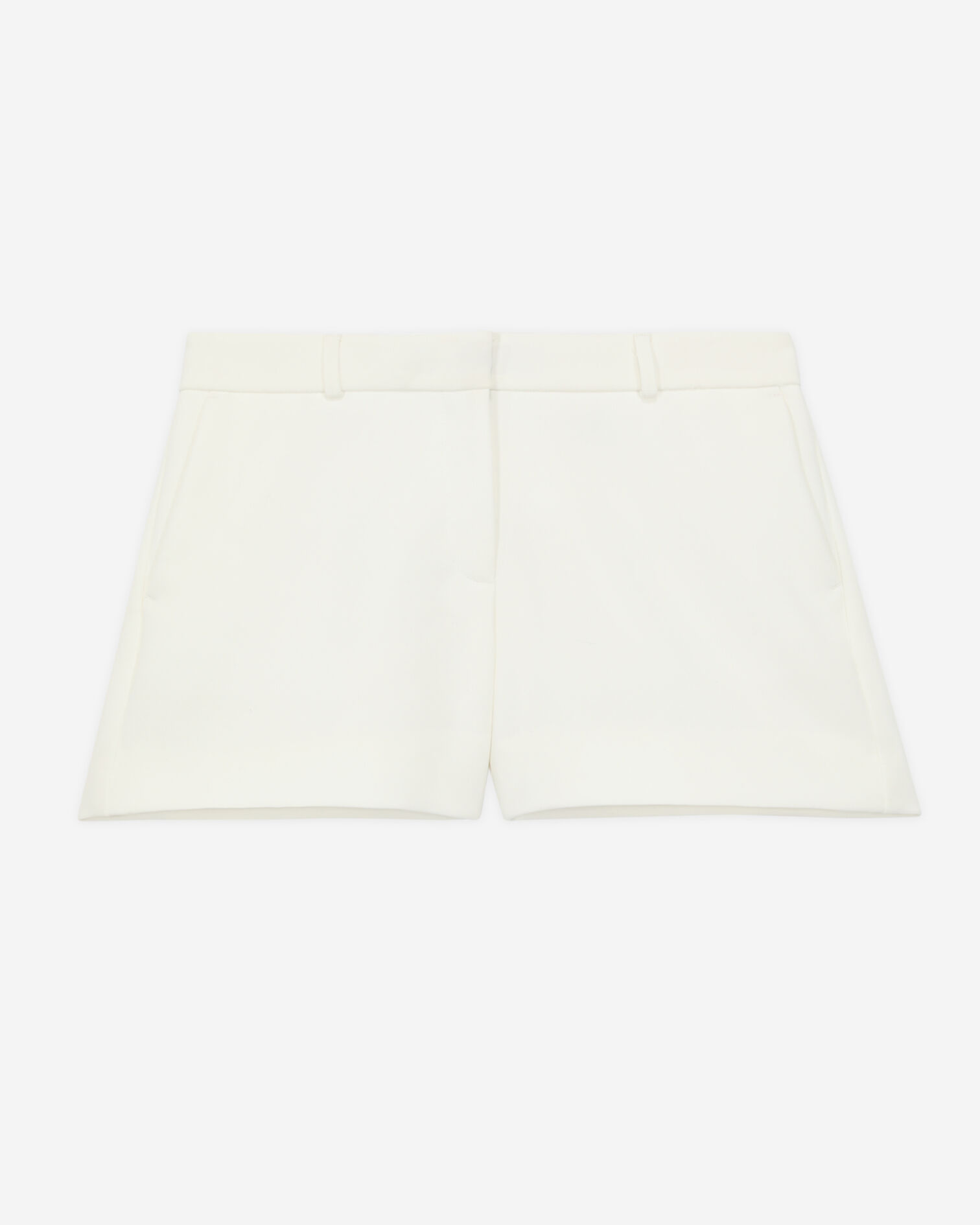 Short tailleur blanc en crêpe, ECRU, hi-res image number null