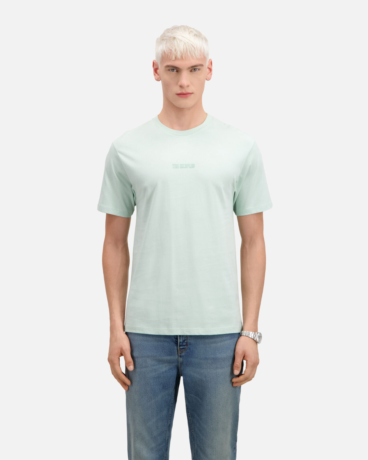 The Kooples MEN OCEAN men's green t-shirt with logo