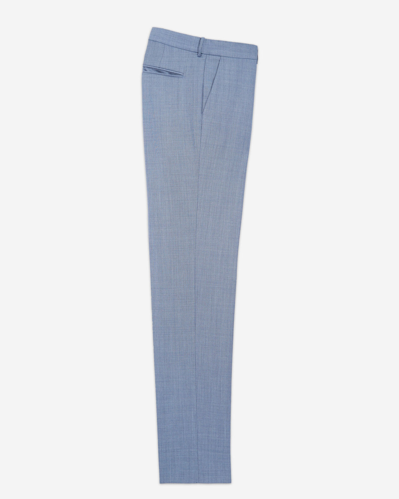 The Kooples MEN SKY fitted light blue wool suit pants